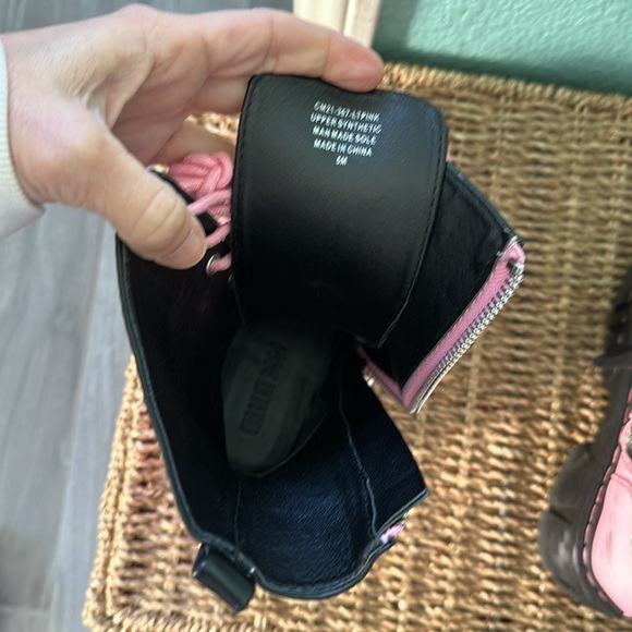 Dolls Kill Current Mood Devil Games Mismatched Combat Boots 5 preowned - Picture 13 of 16